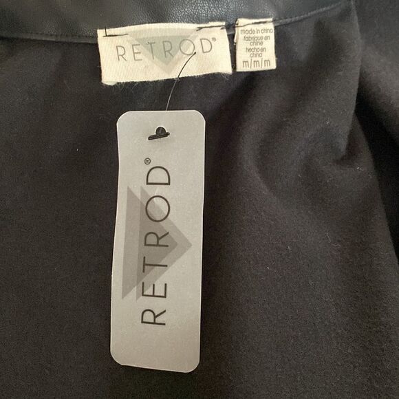 NWT Retrod Vegan Leather Coat Dress - Picture 10 of 15